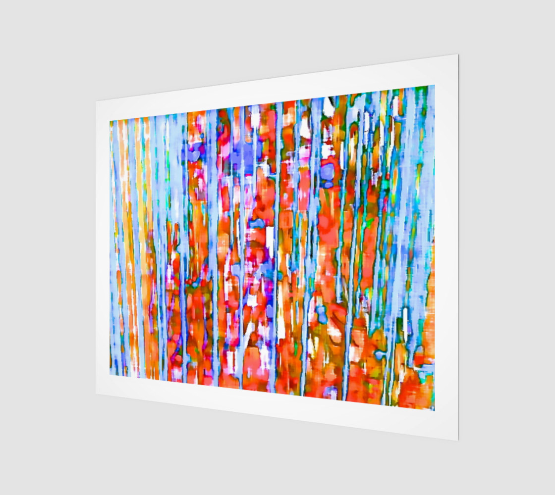 Aperçu de water color in the rain art print large #1