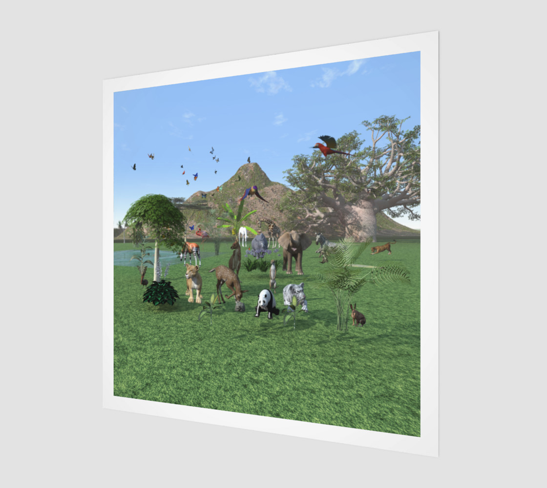 An exotic wild animal scene preview #1
