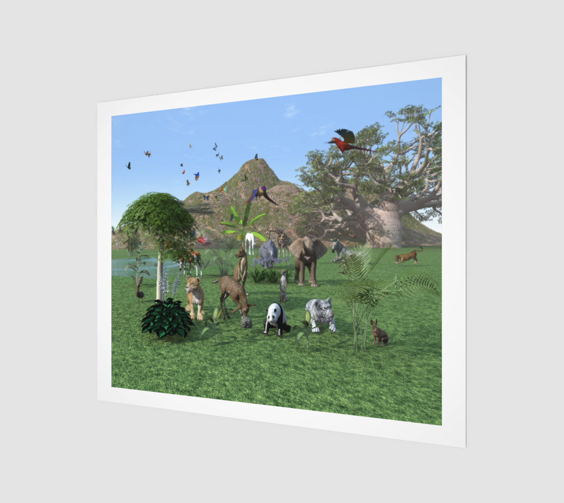 An exotic wild animal scene preview #1