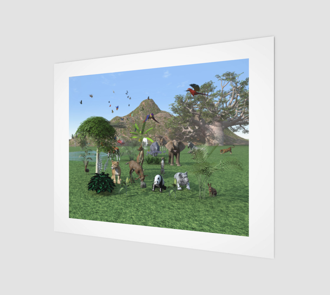 An exotic wild animal scene preview #1