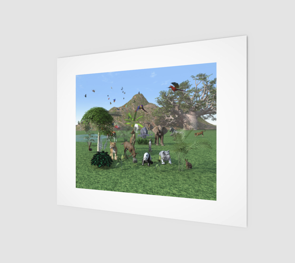 An exotic wild animal scene preview #1