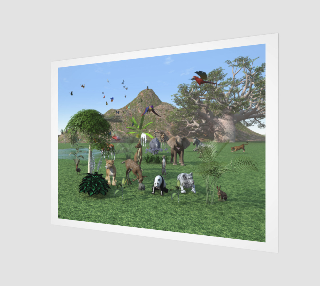 An exotic wild animal scene preview #1