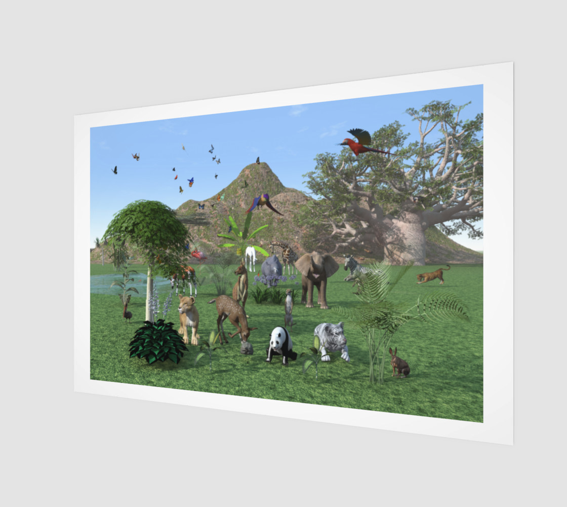 An exotic wild animal scene preview #1