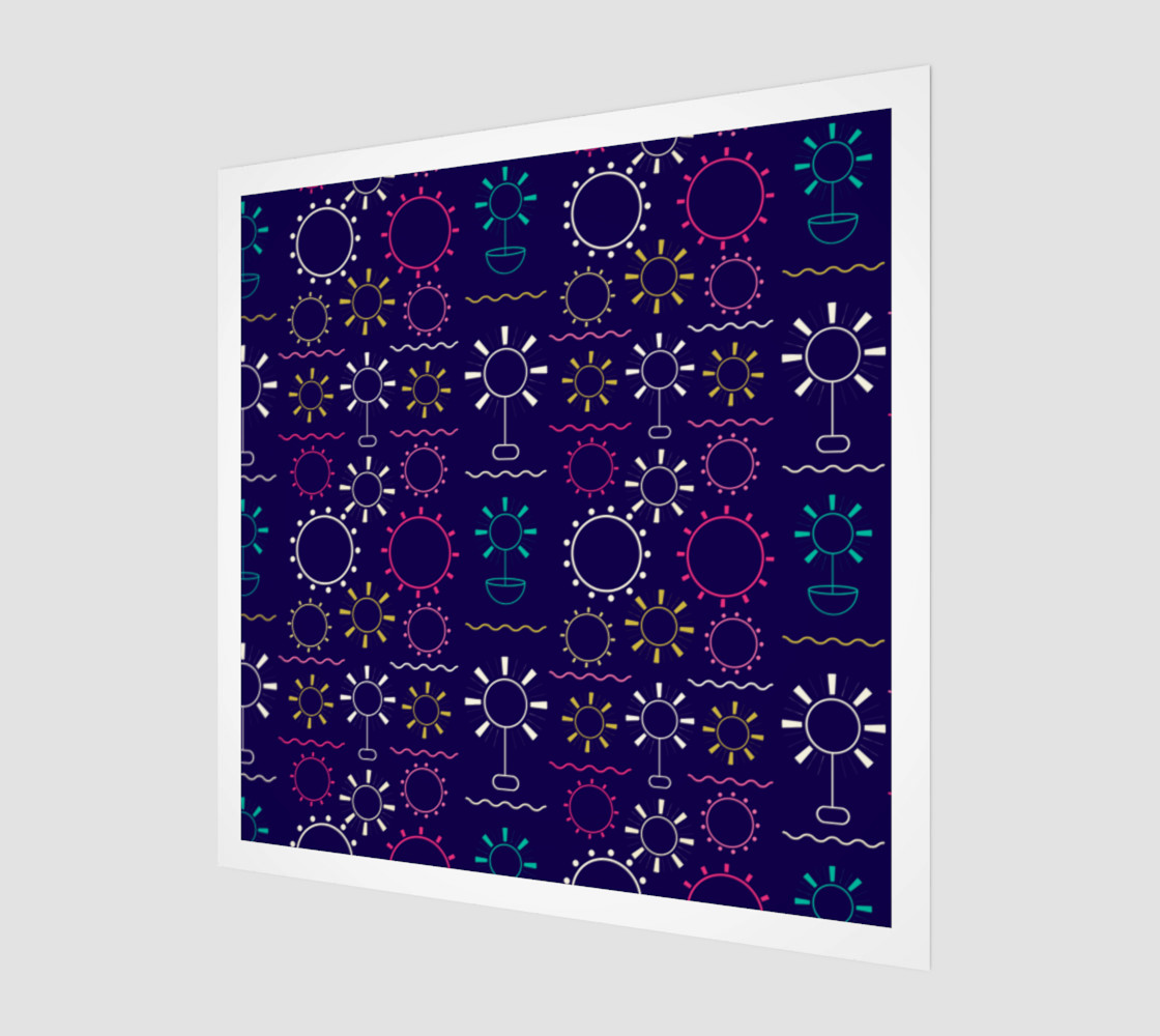 colorful geometric artsy floral preview #1