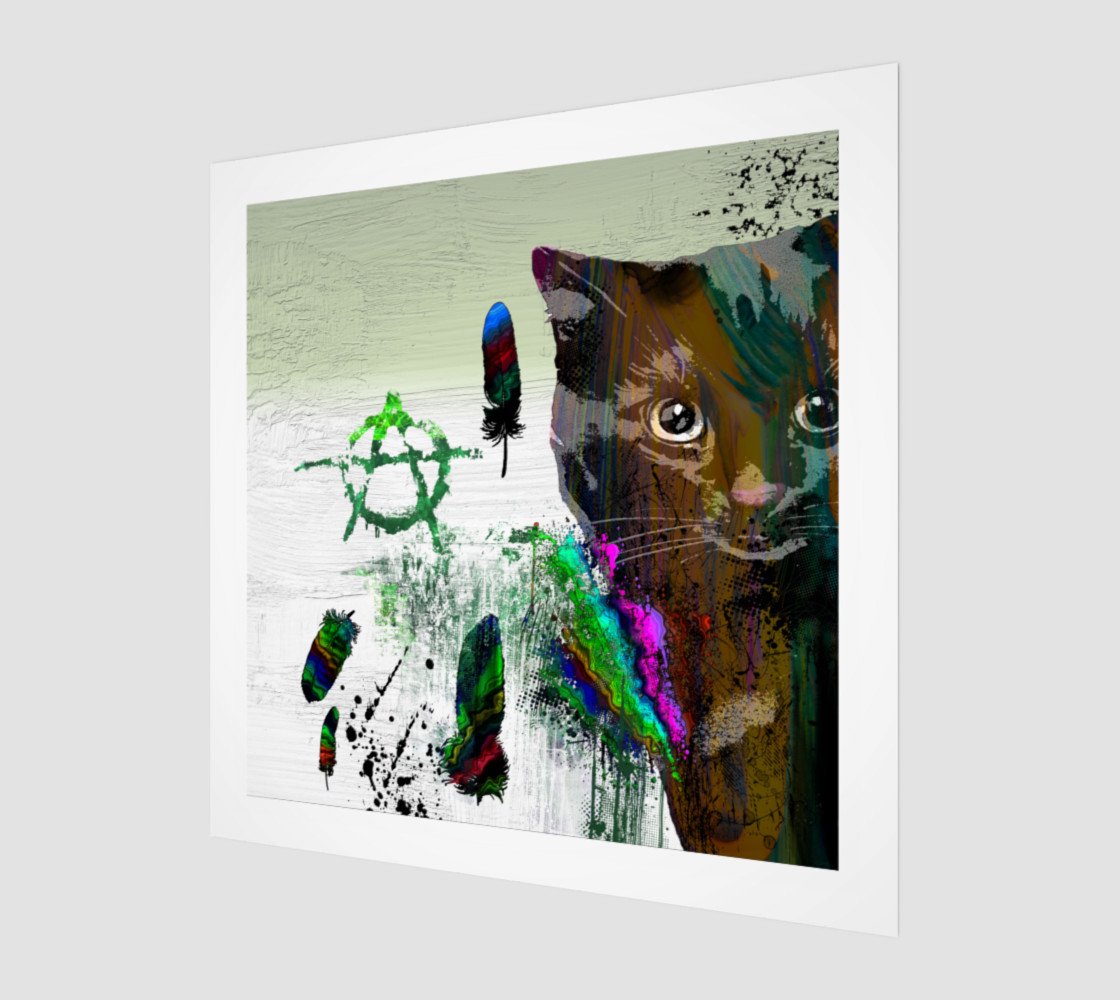 Aperçu 3D de Cat №2 Wall Art Print