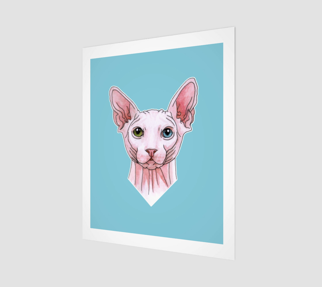 Sphynx cat portrait preview #1