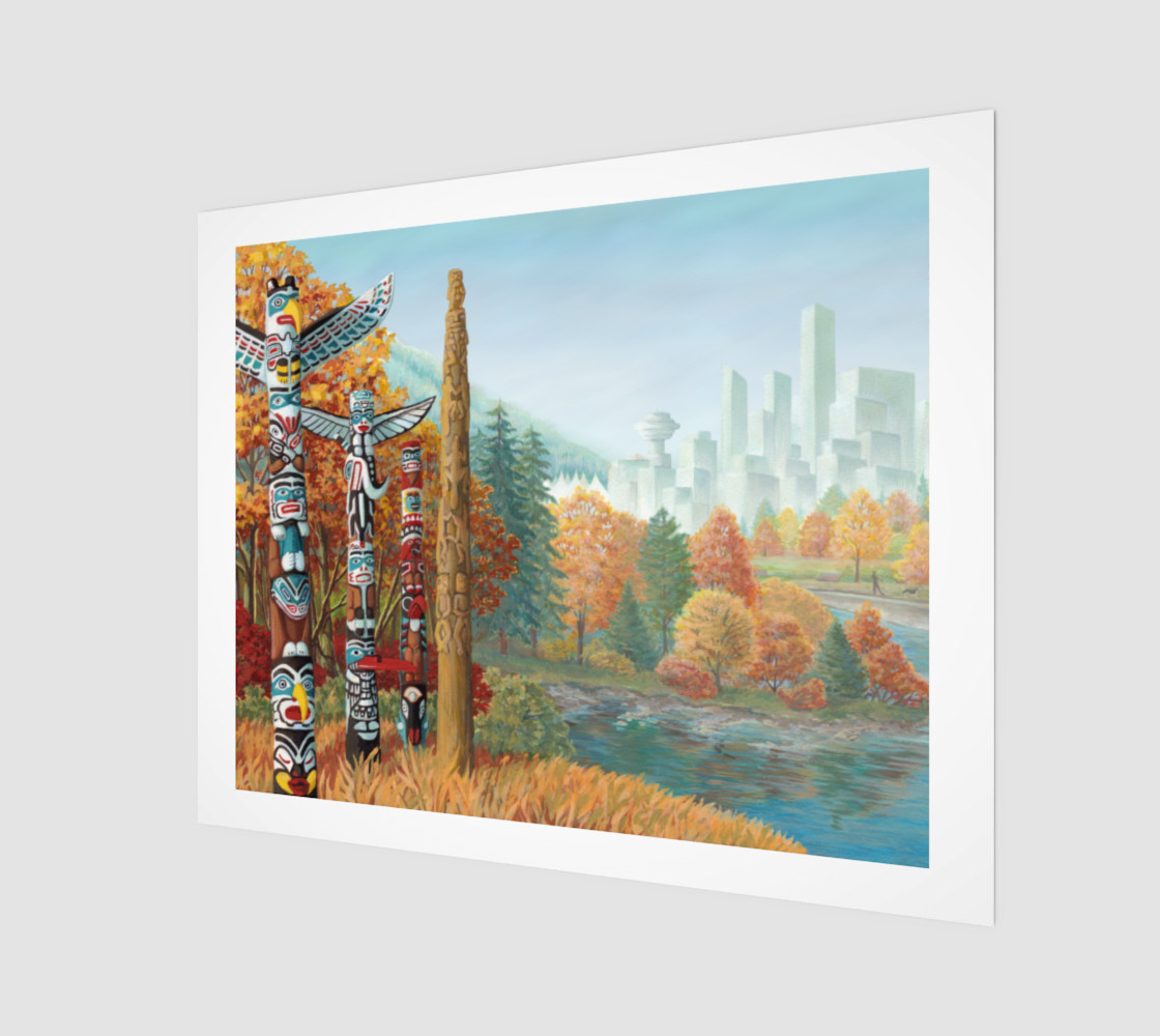 Vancouver Canada Landscape Painting - Two Worlds Collide preview #1