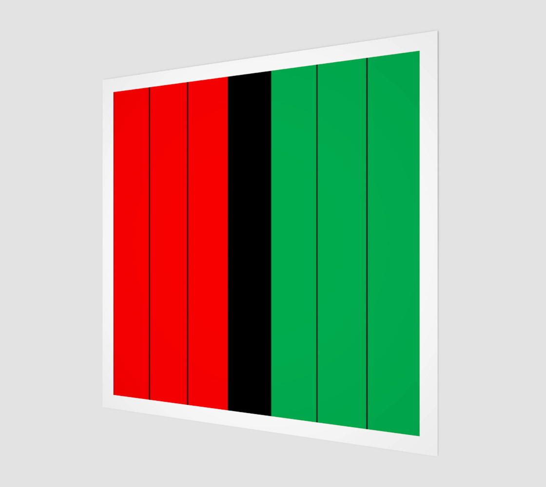 Kwanzaa Striped Pattern Red Black Green thumbnail #2