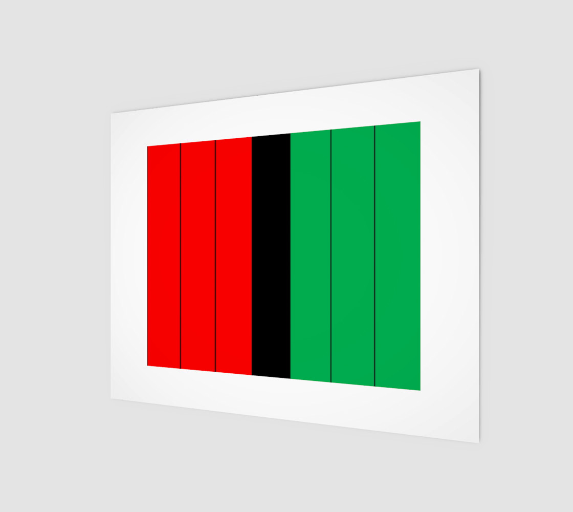 Kwanzaa Striped Pattern Red Black Green preview #1