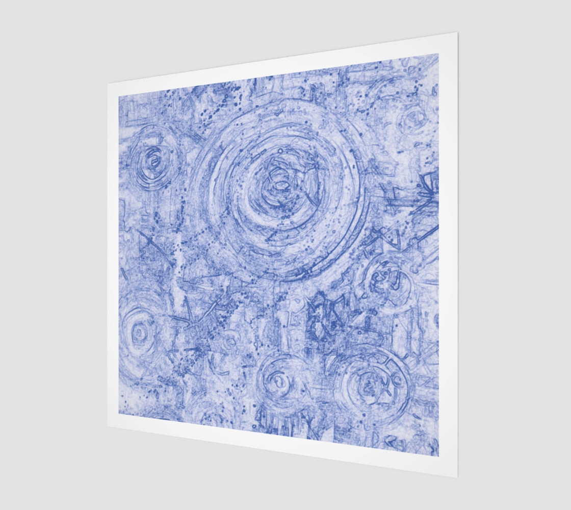 Blue and White Circles preview #1