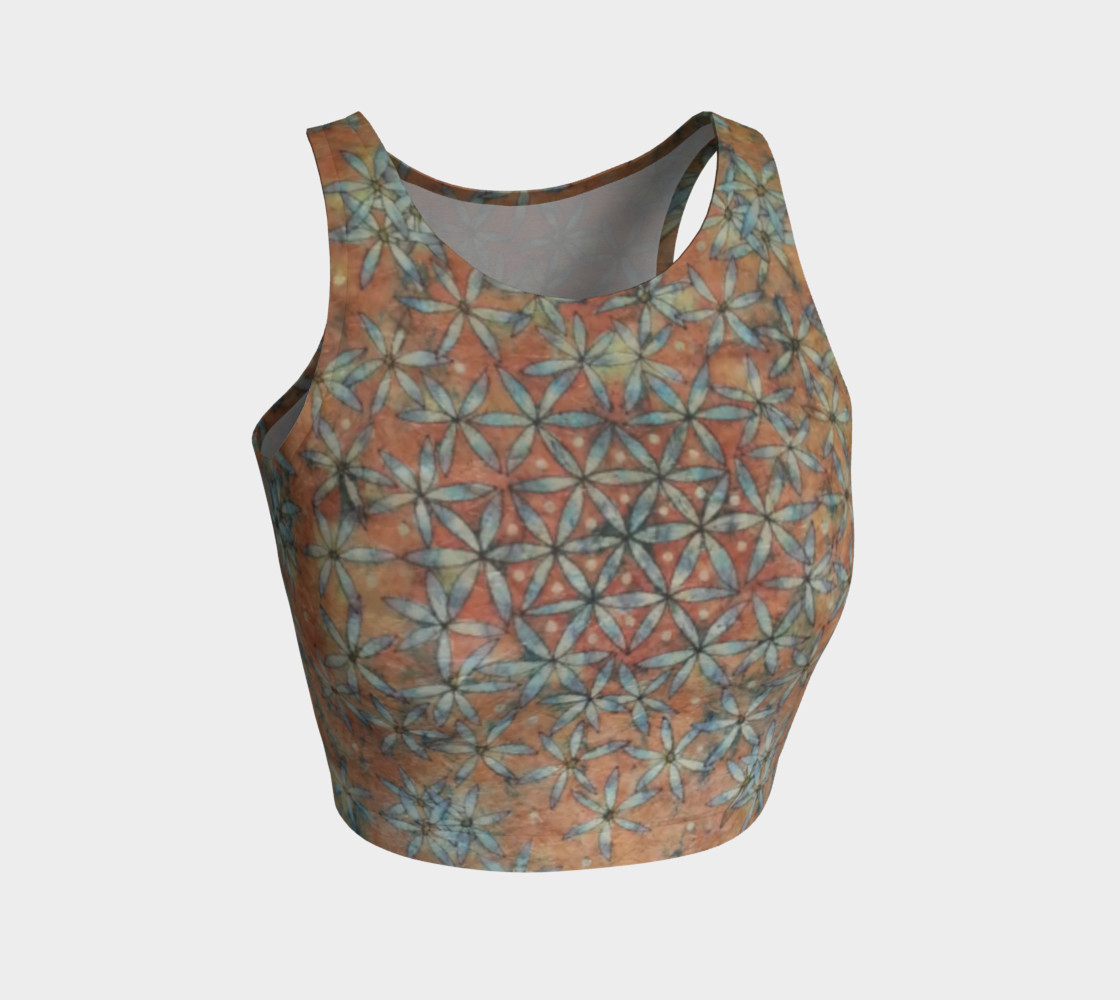Taggart Spring Flower of Life Crop Top 3D preview