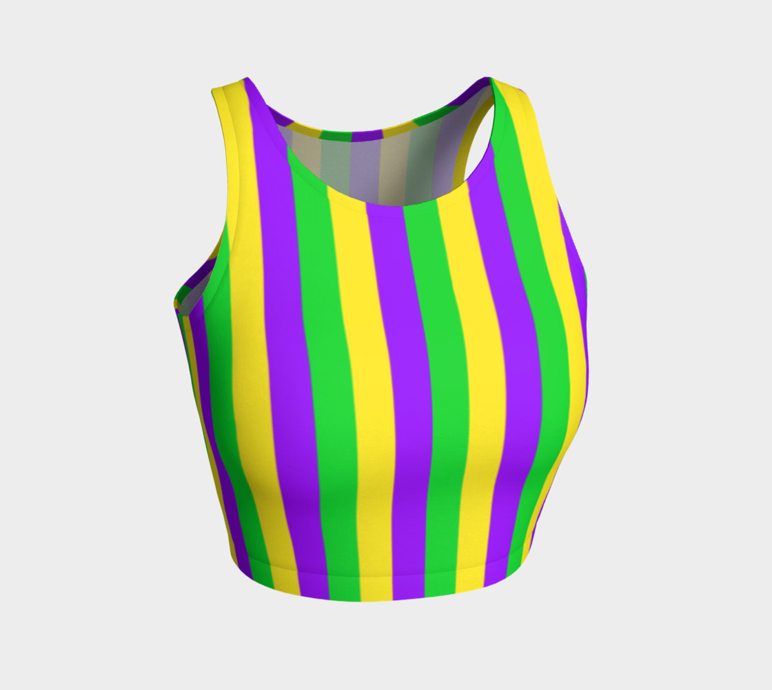 Aperçu de Mardi Gras Purple, Green, and Gold Vertical Stripes #1