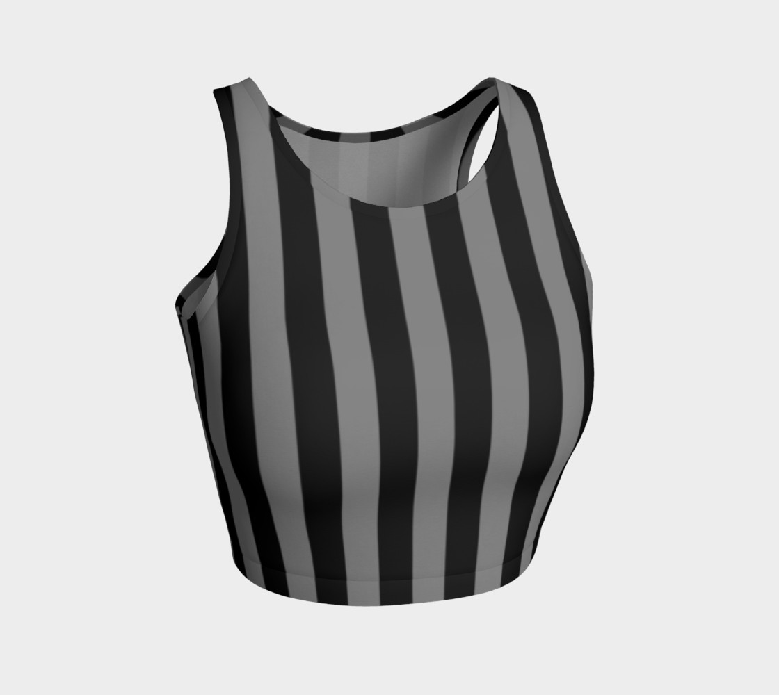 Aperçu de Black and Medium Grey Vertical Stripes #1