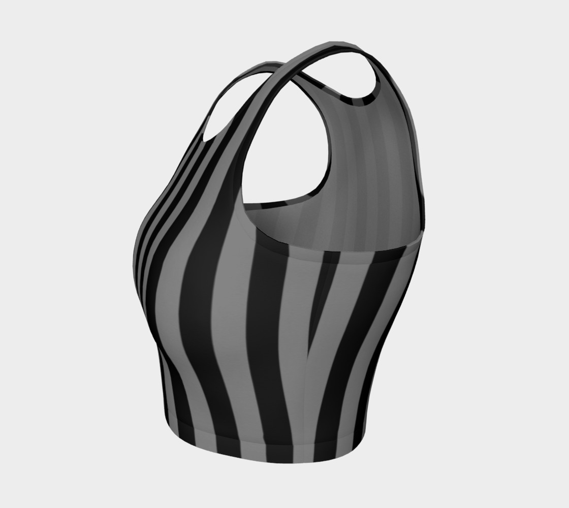 Aperçu de Black and Medium Grey Vertical Stripes #3