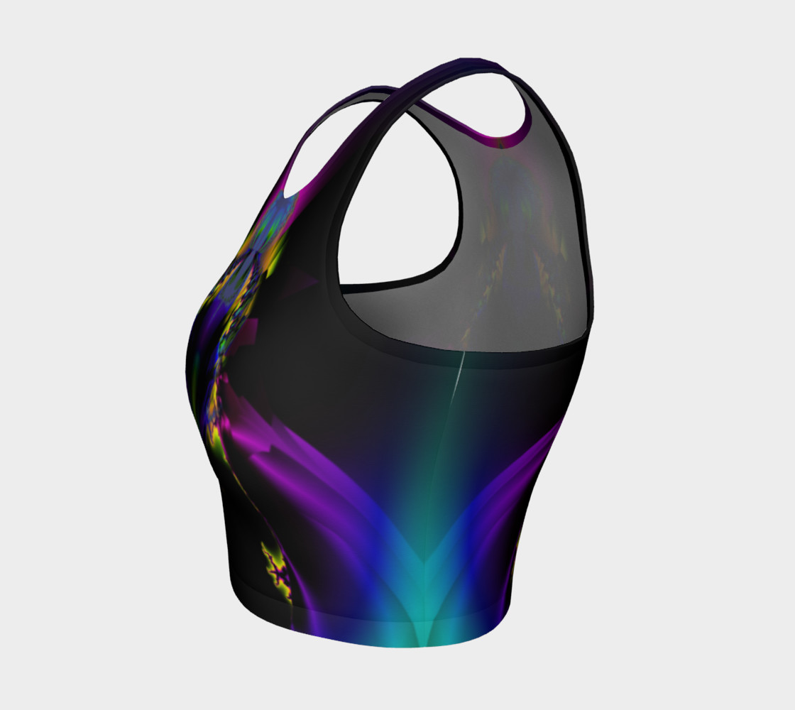 Rainbow Fractal crop top preview #3
