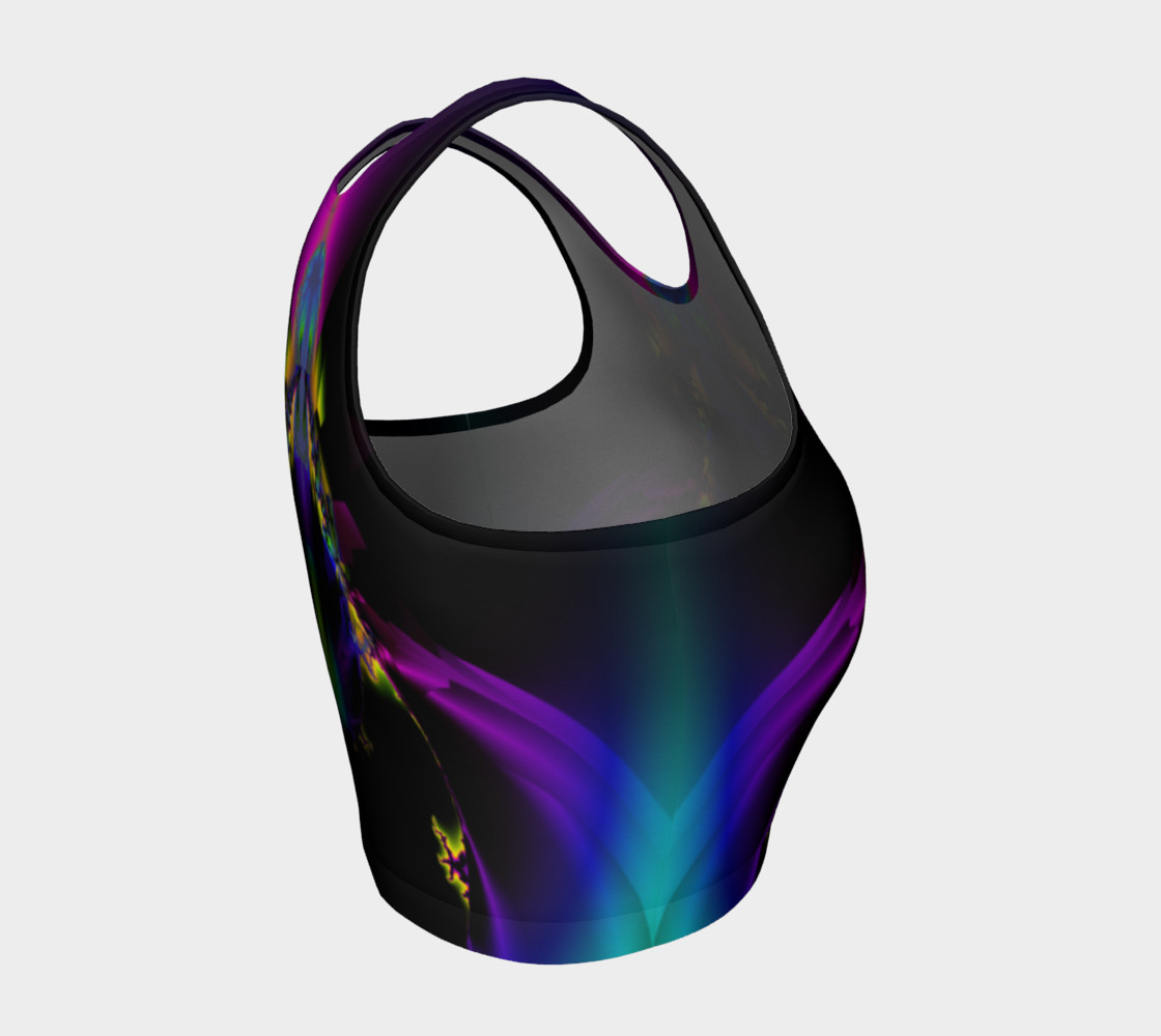 Rainbow Fractal crop top preview #4