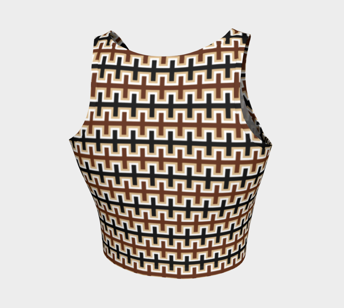 Aperçu de Black, Brown, Camel Brown, and White Southwest Blanket #2