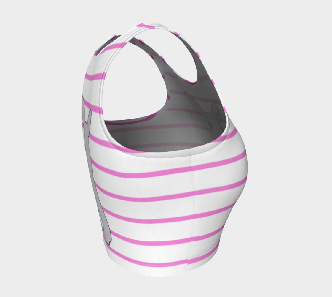Aperçu de Rosie the Rabbit Athletic Crop Top #4