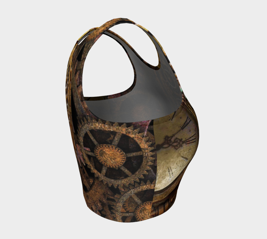 Steampunk Gears Crop Top preview #4
