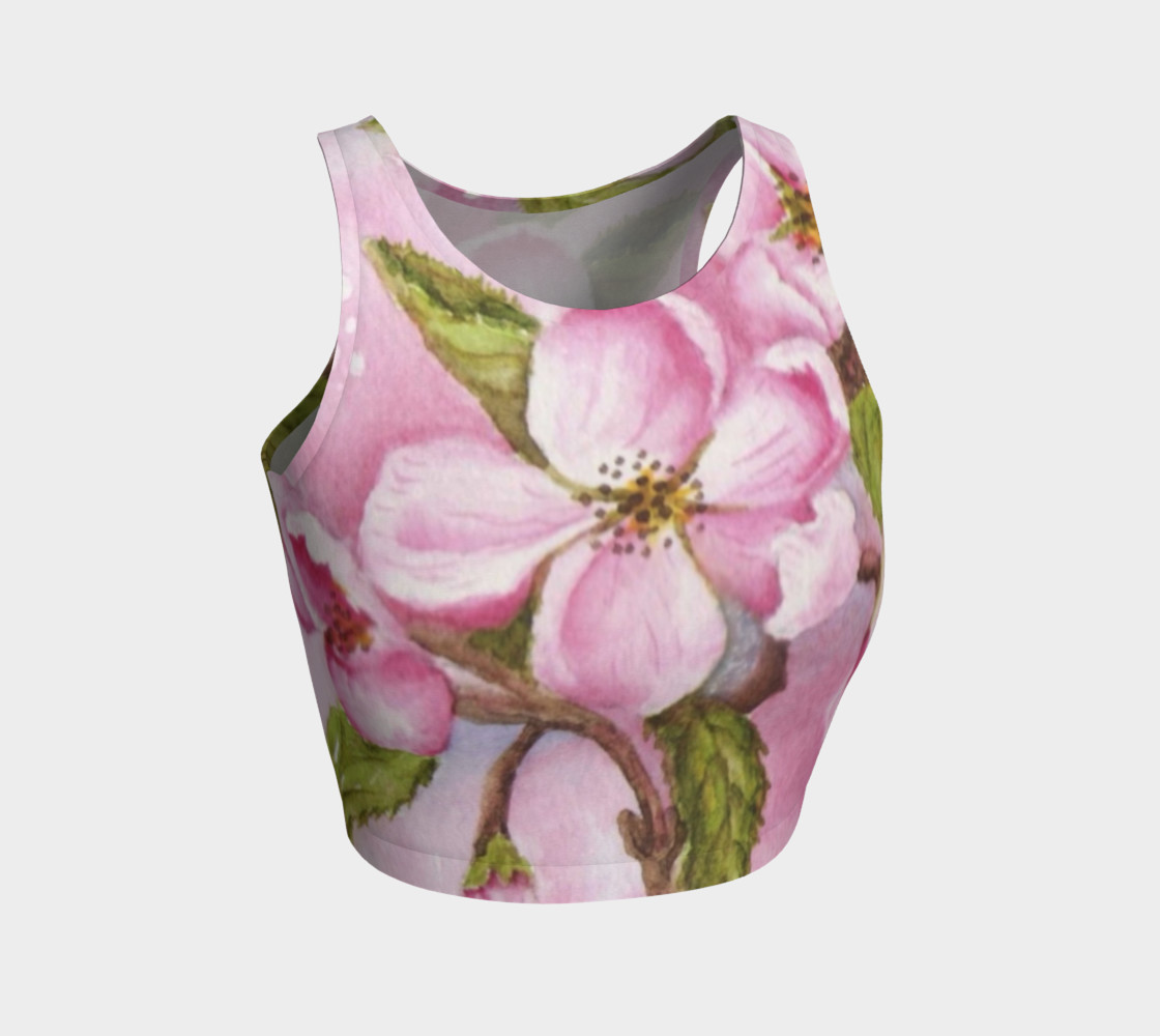 Watercolor Pink Apple Blossoms preview #1