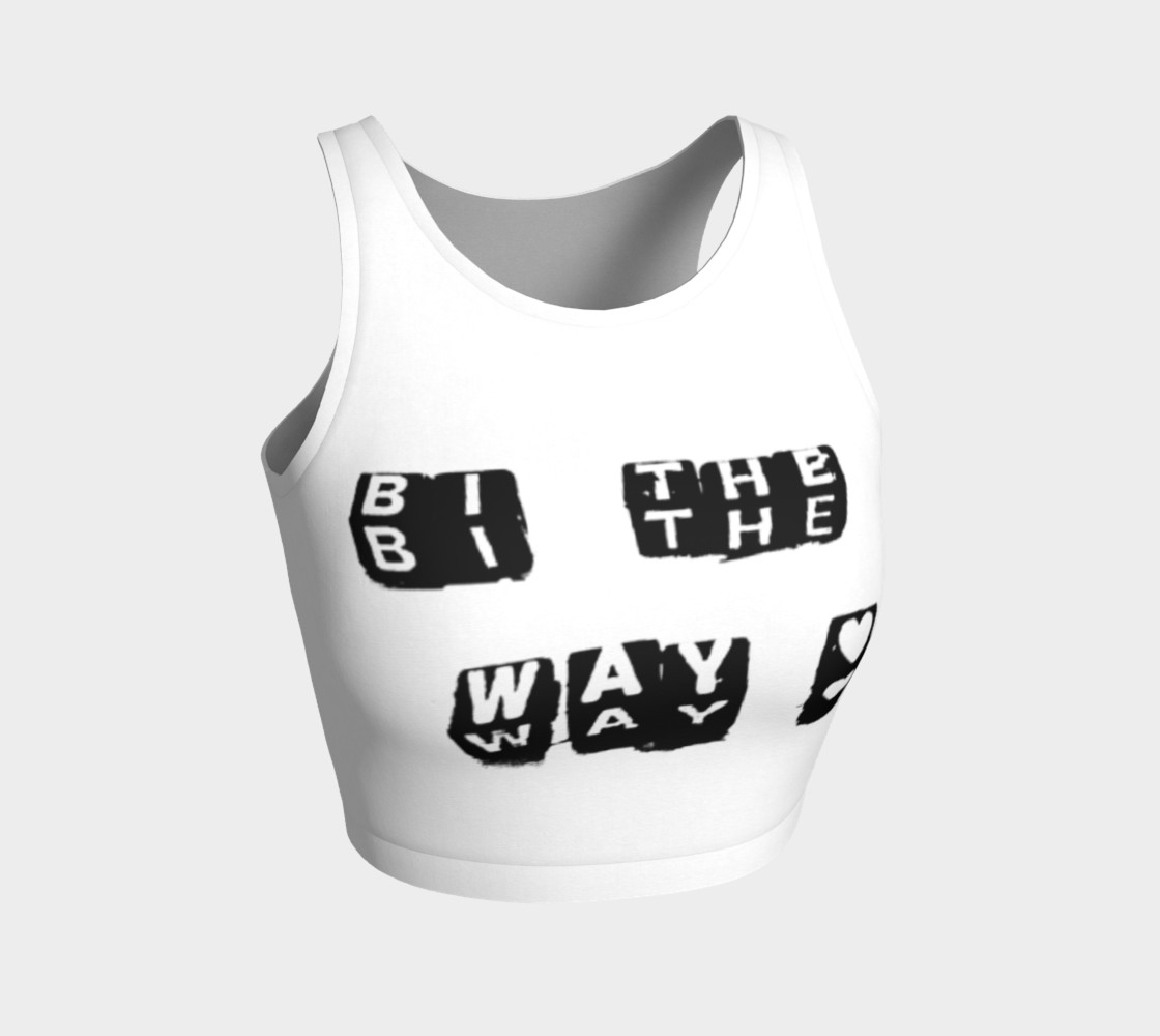 "Bi The Way" Crop Top 3D preview
