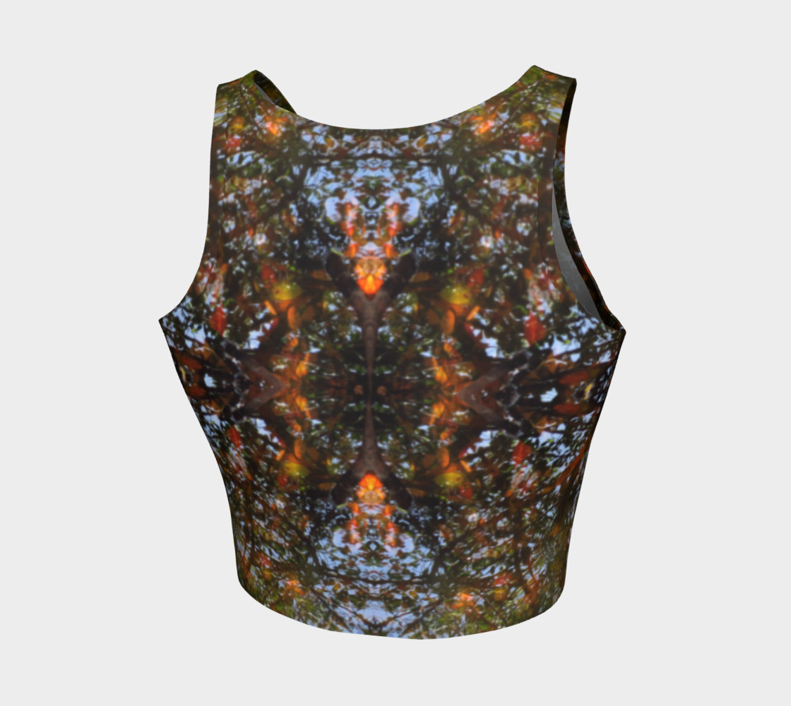 Ripple and Leaf Athletic Crop Top preview #2