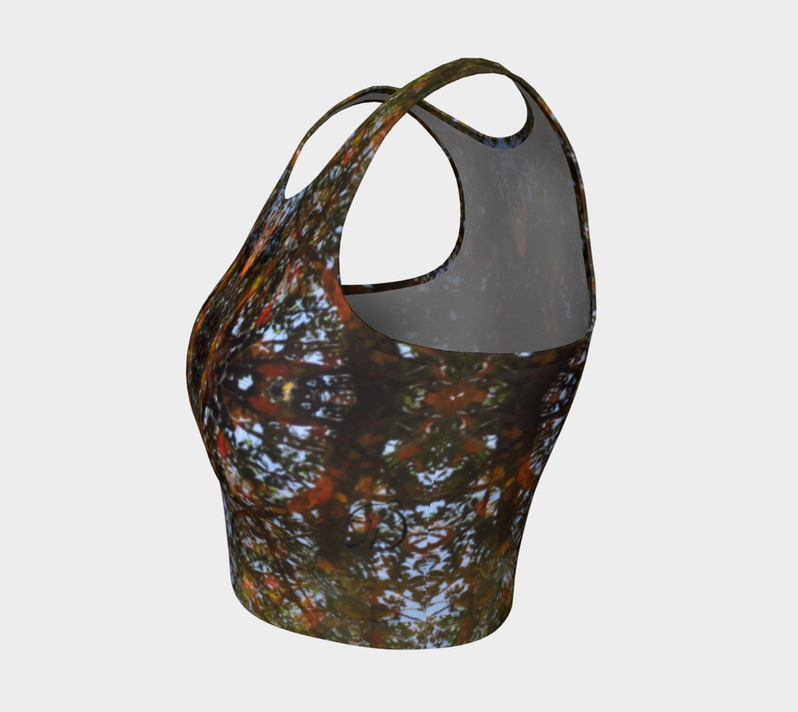 Ripple and Leaf Athletic Crop Top preview #3