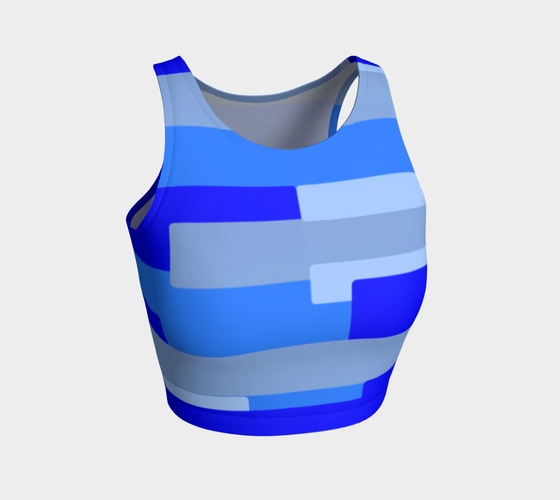 Blue Crop Top, Athletic Crop Top preview #1