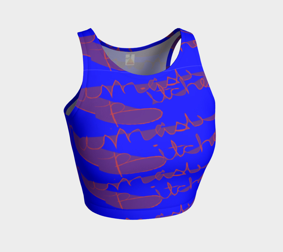 Namaste Bitches Athletic crop top preview #1
