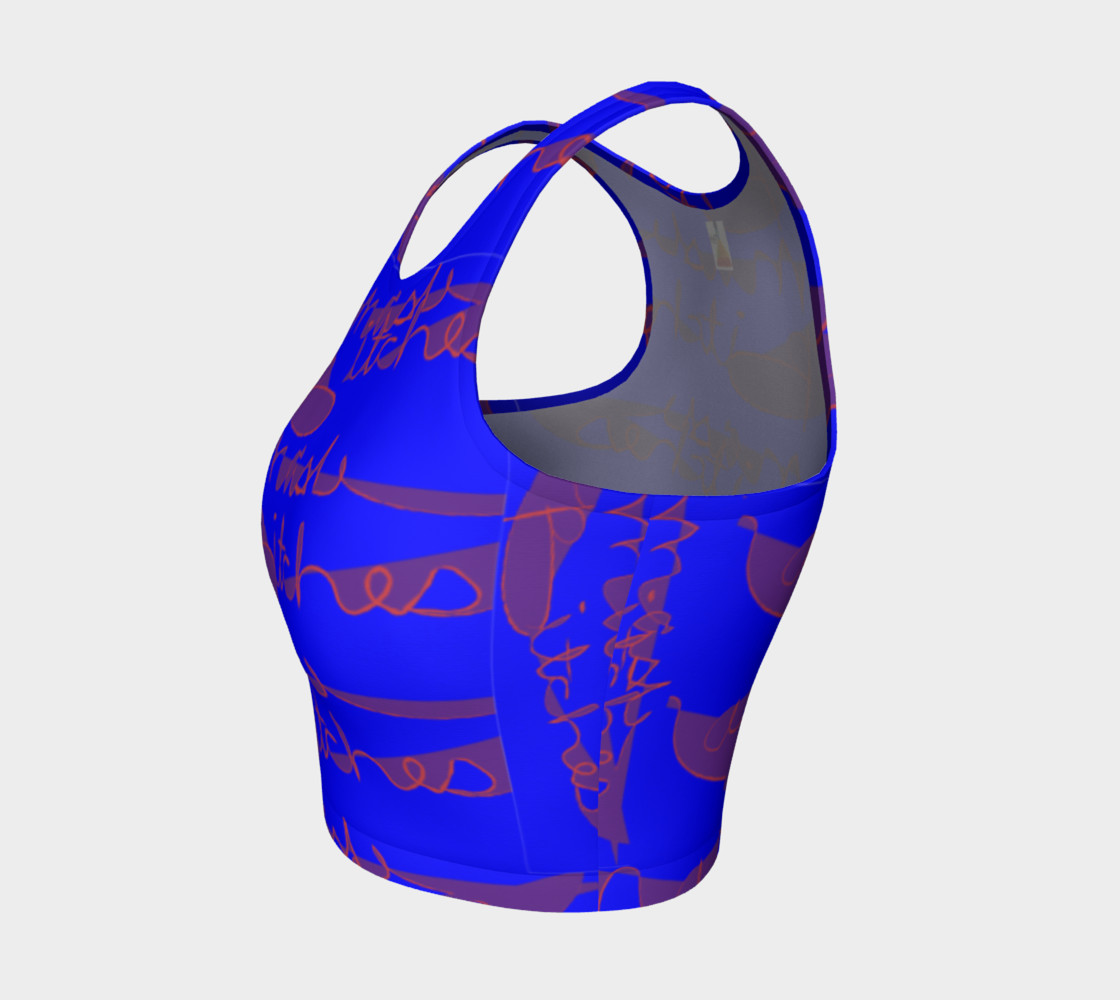 Namaste Bitches Athletic crop top preview #3
