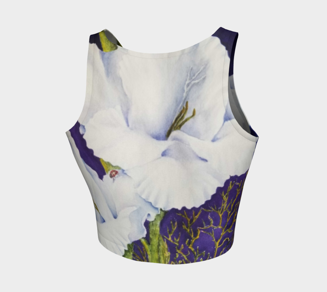 WHITE GLADIOLAS in WATERCOLOR preview #2