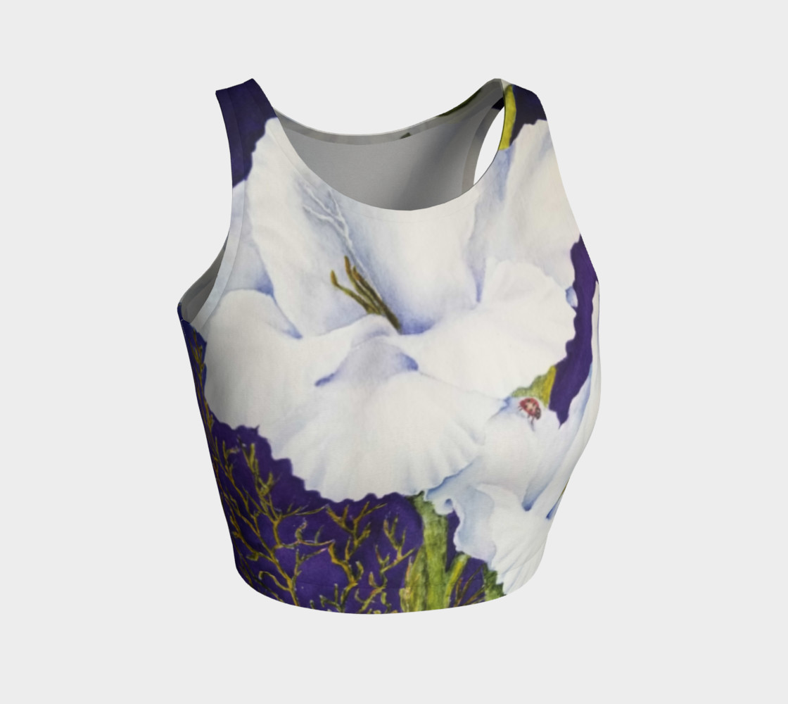 WHITE GLADIOLAS in WATERCOLOR preview #1