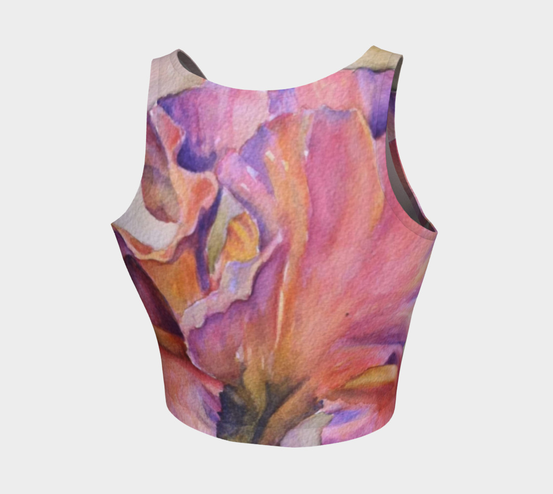 PINK IRIS PETALS in WATERCOLOR preview #2