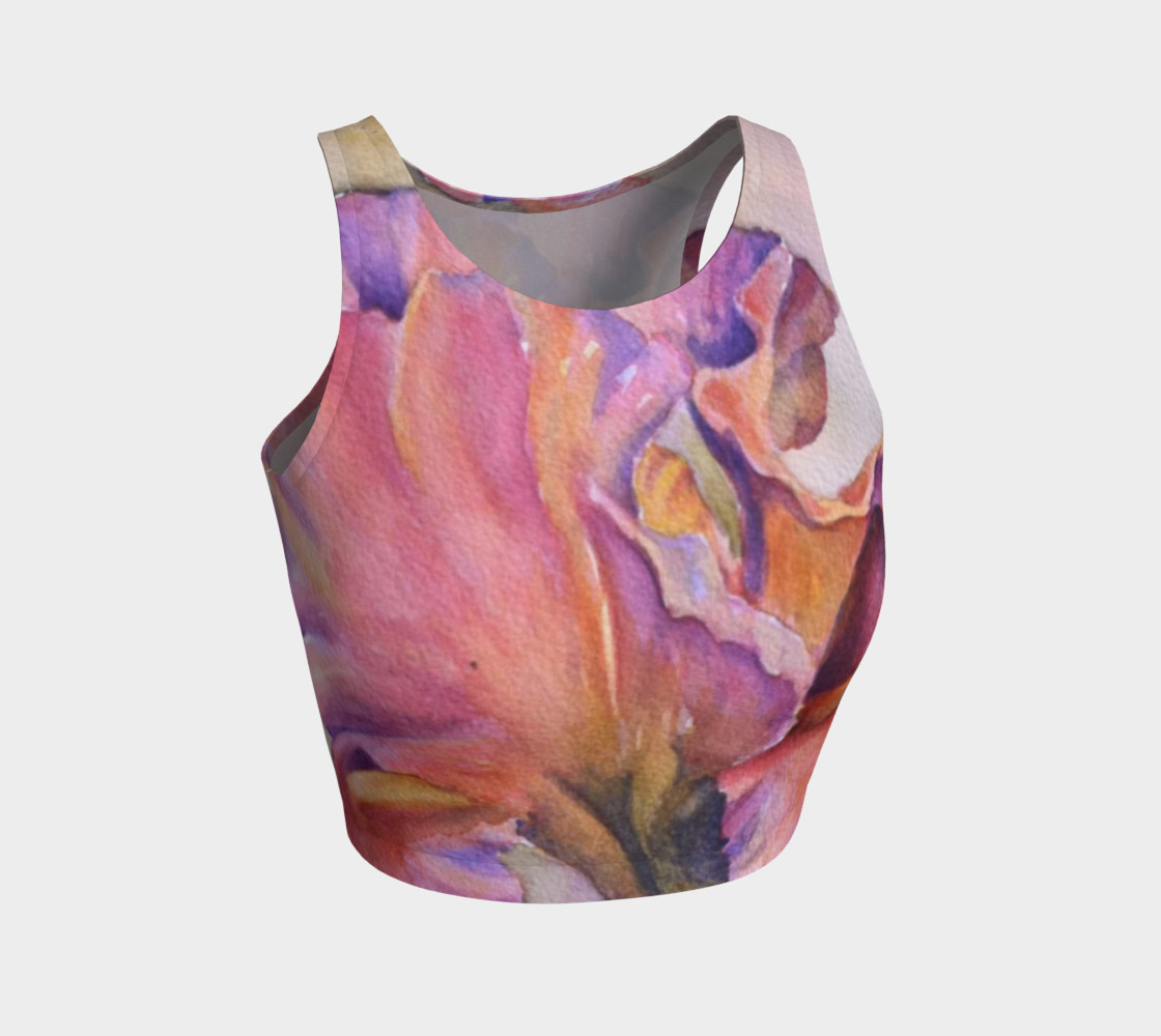 PINK IRIS PETALS in WATERCOLOR preview #1