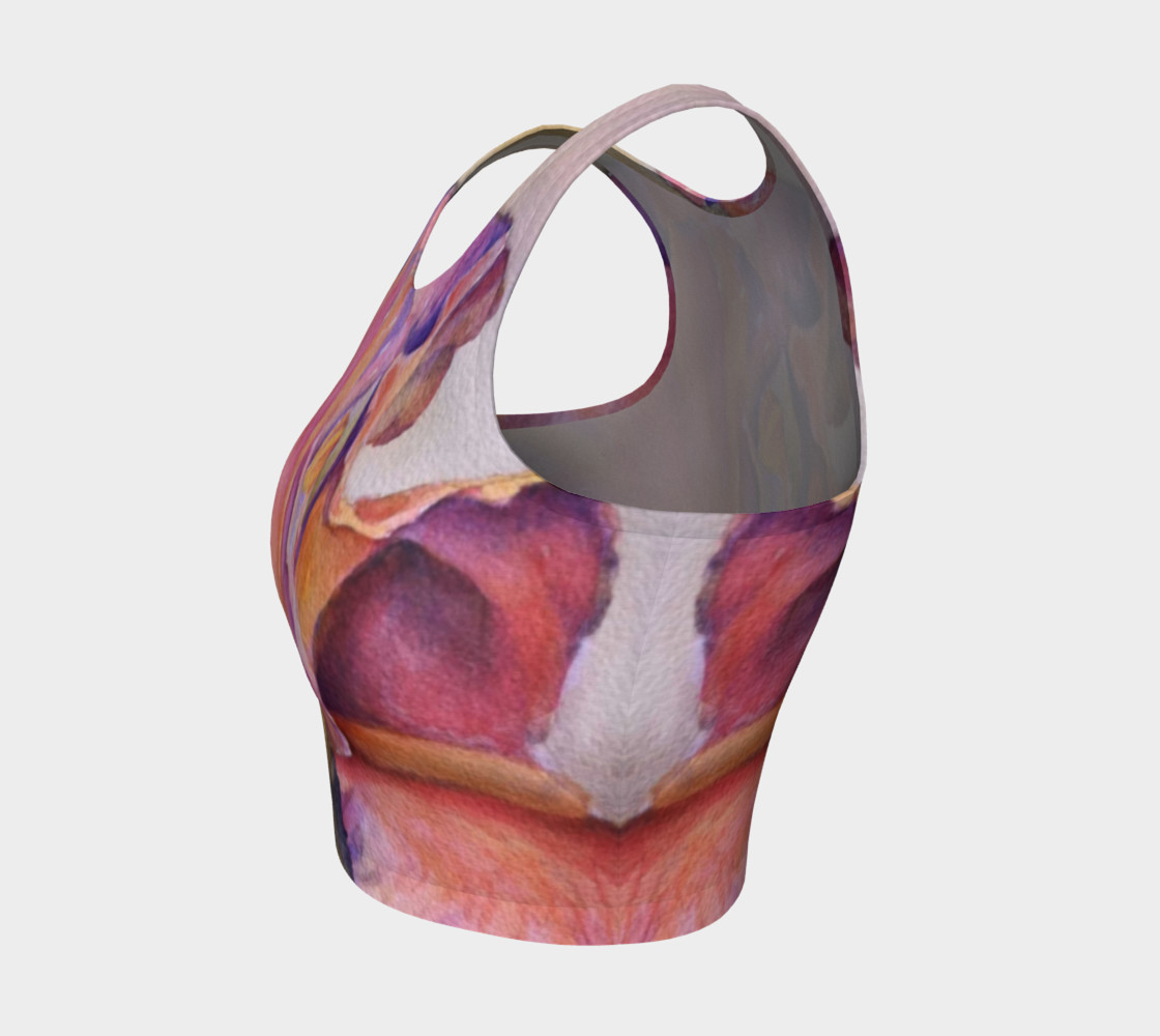 PINK IRIS PETALS in WATERCOLOR preview #3