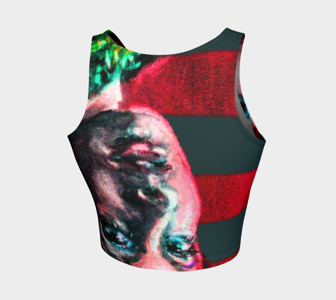 Aperçu de Girl With The Devin Earring Hypnotic-Eye Crop Top #2