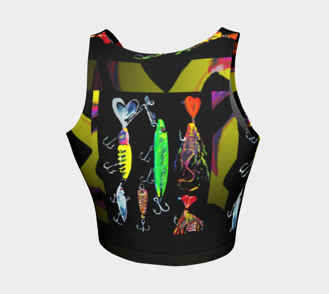 The New a-Lure-ing You 3-d Optical-Print Crop Top preview #2