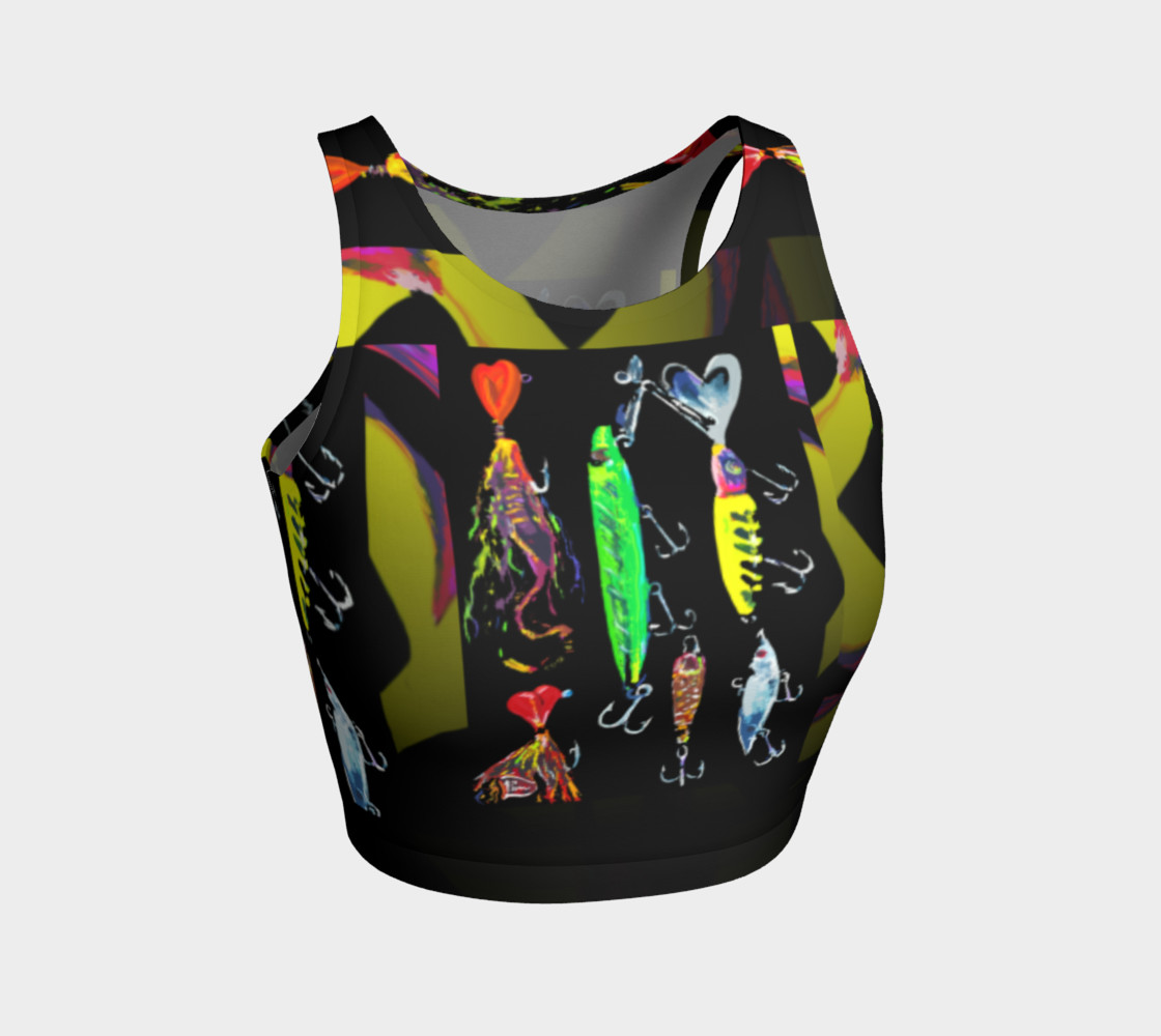 The New a-Lure-ing You 3-d Optical-Print Crop Top preview #1