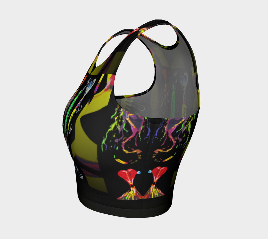 The New a-Lure-ing You 3-d Optical-Print Crop Top preview #3