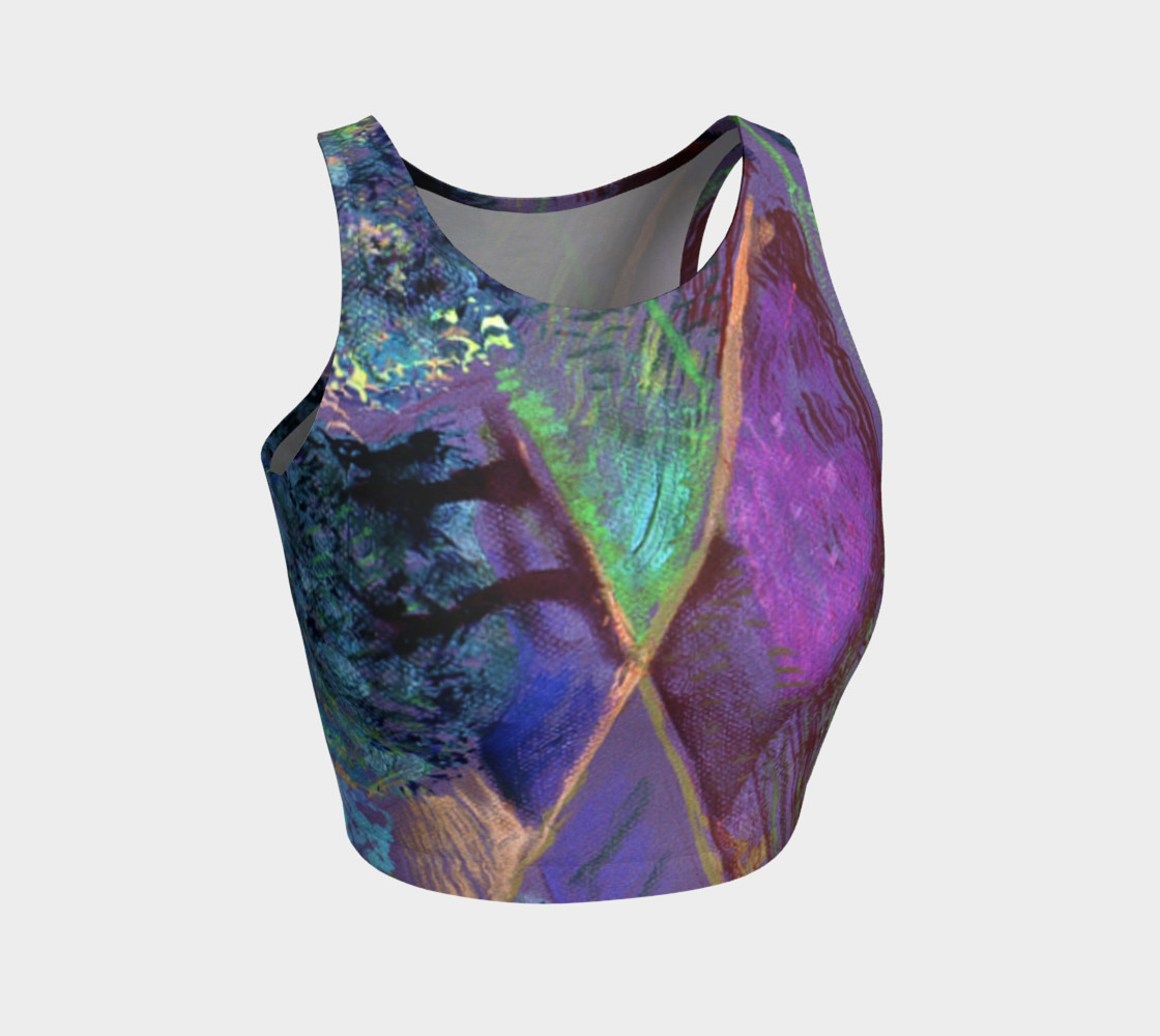 Tuscany Harvest Criss-Cross Crop Top 3D preview