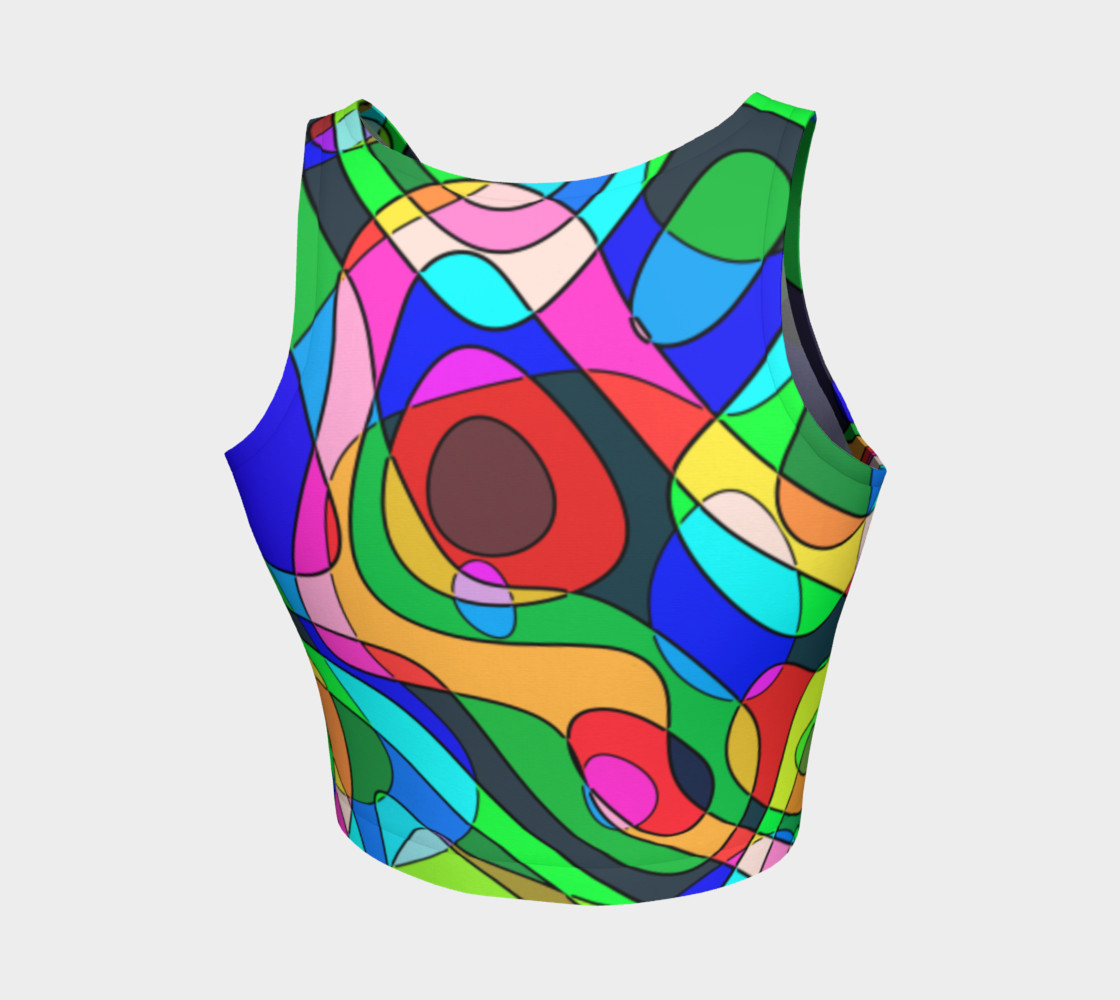 Modern POP ART Squiggly Loops multicolored preview #2