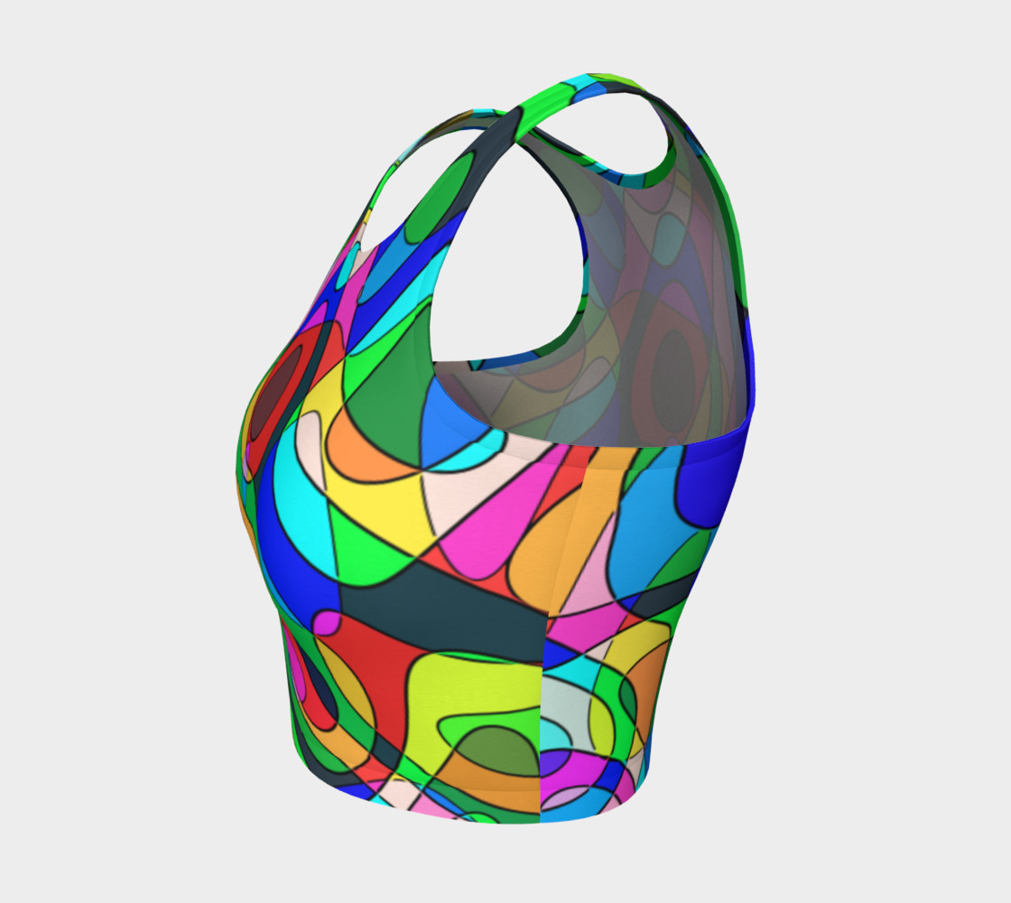 Modern POP ART Squiggly Loops multicolored preview #3