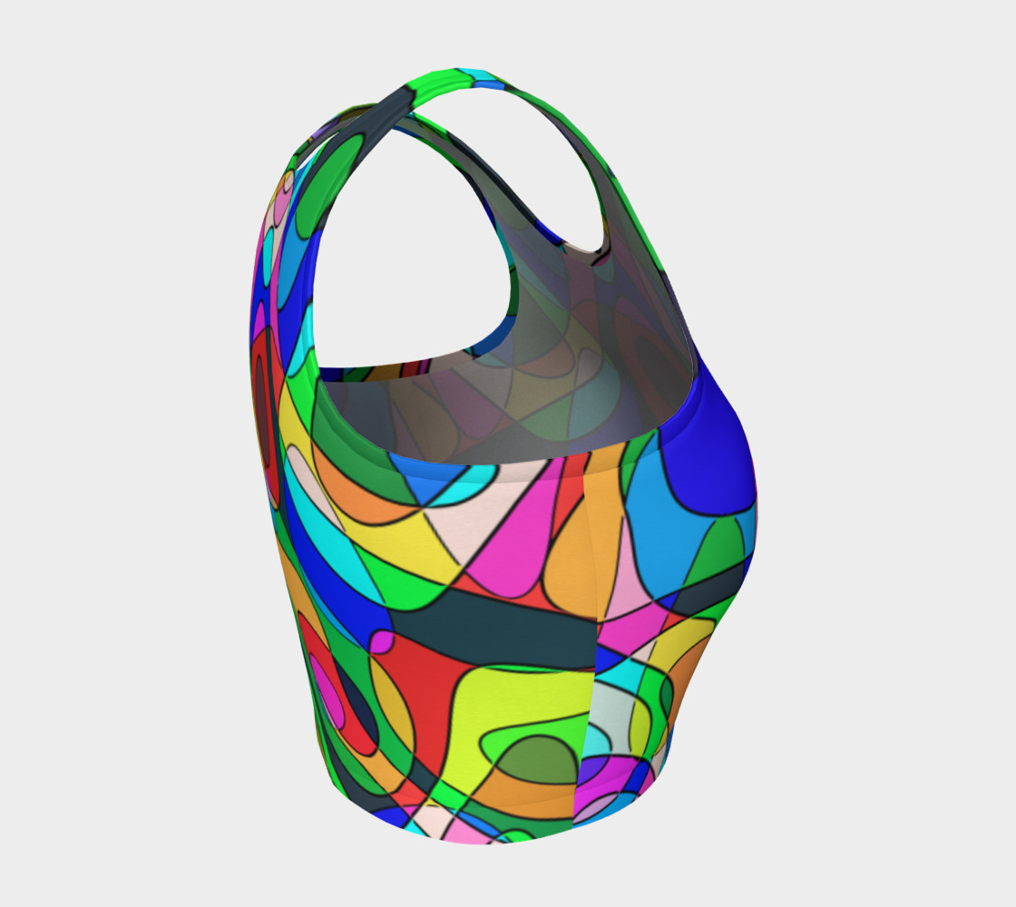 Modern POP ART Squiggly Loops multicolored preview #4