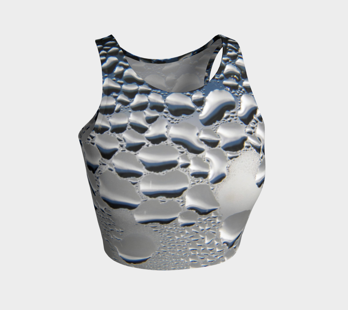 Silver Condensation Crop Top 3D preview