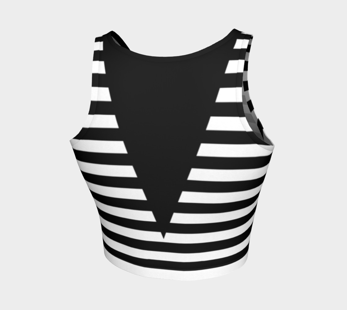 White Black Stripes Big Triangle preview #2