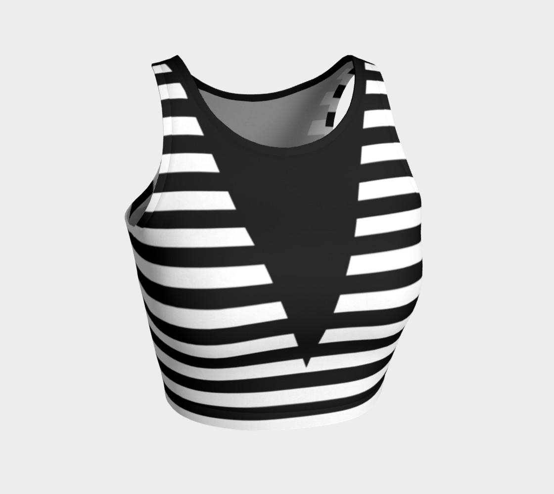 White Black Stripes Big Triangle preview #1
