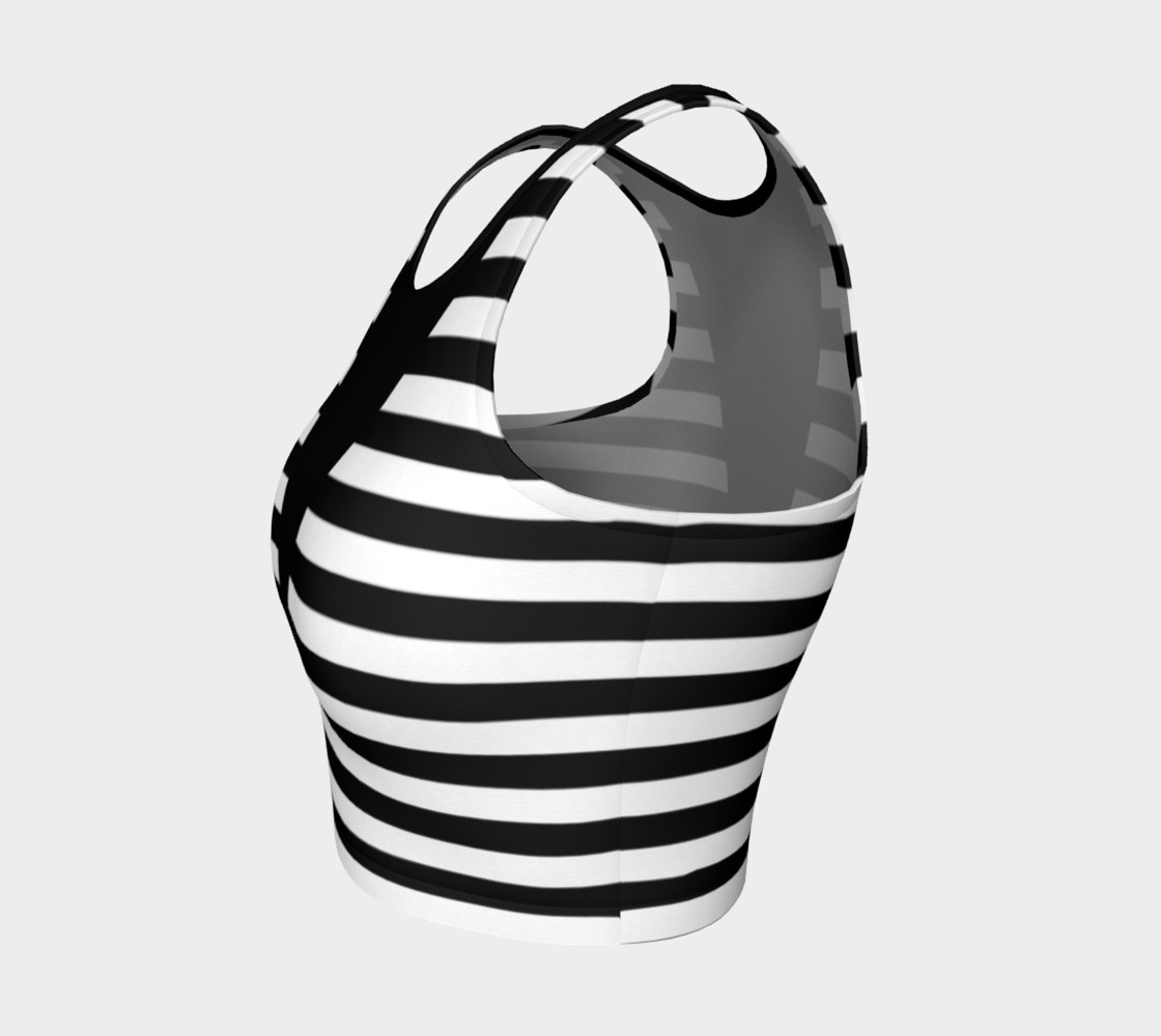 White Black Stripes Big Triangle preview #3