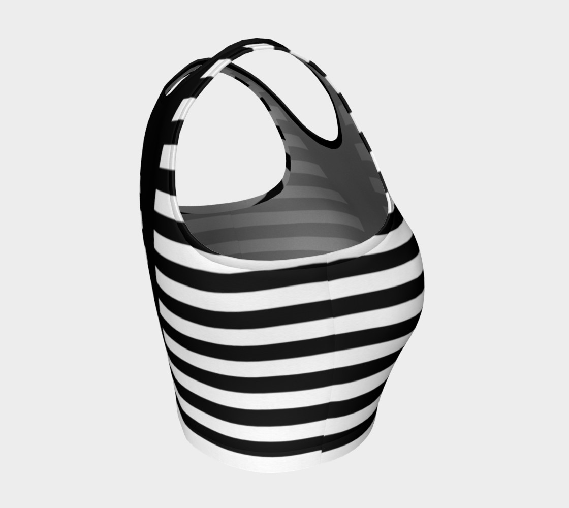 White Black Stripes Big Triangle preview #4