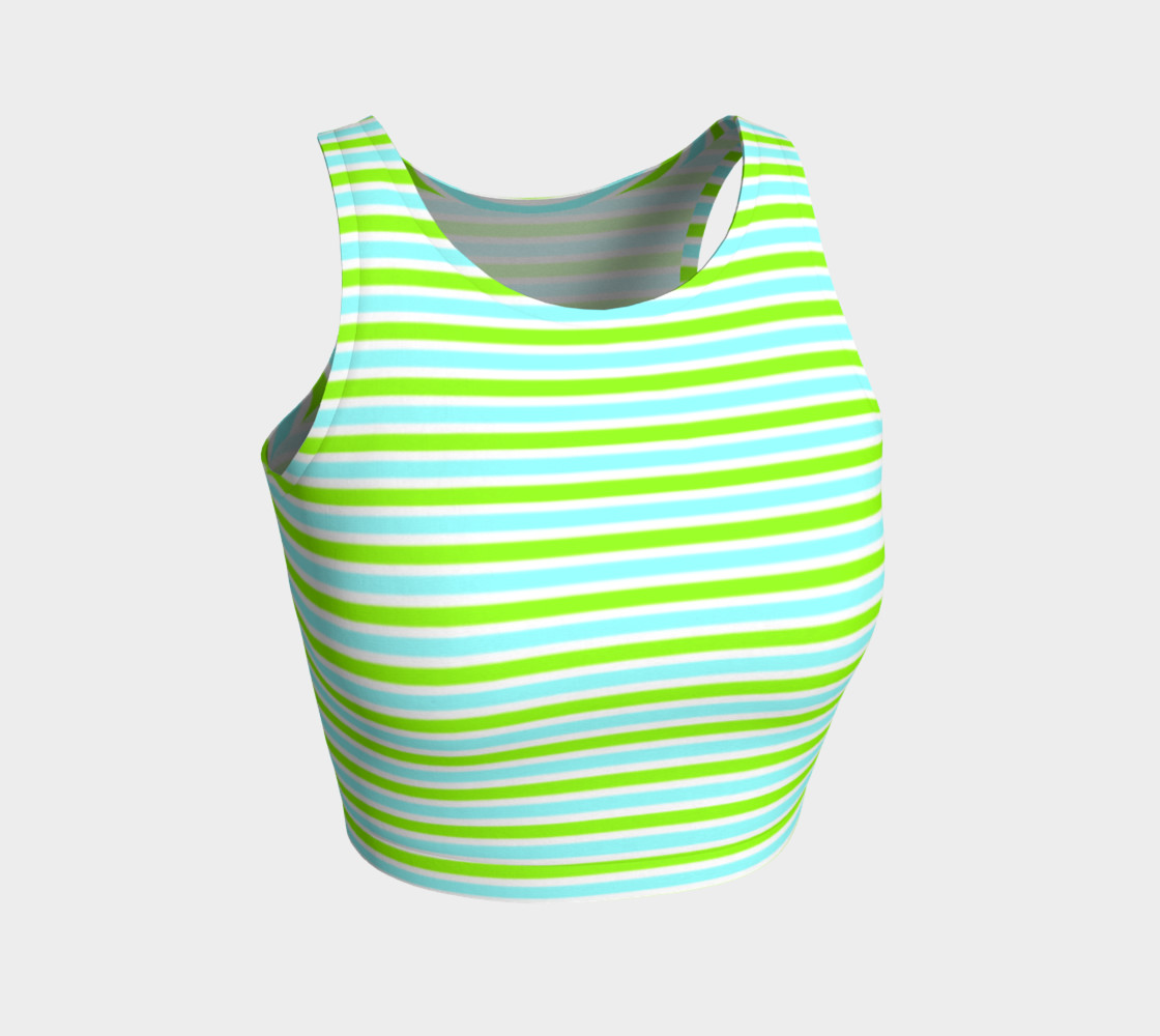 Lime Teal Stripe 3D preview