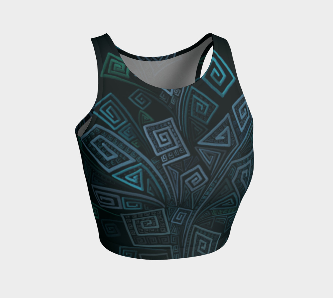 Turquoise 3D Square preview #1